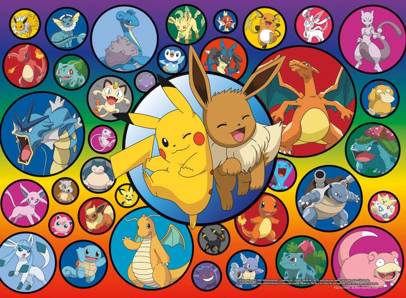 100PC POKEMON POKEBALL - Bubbles - 100 Piece Jigsaw Puzzle by Buffalo Games