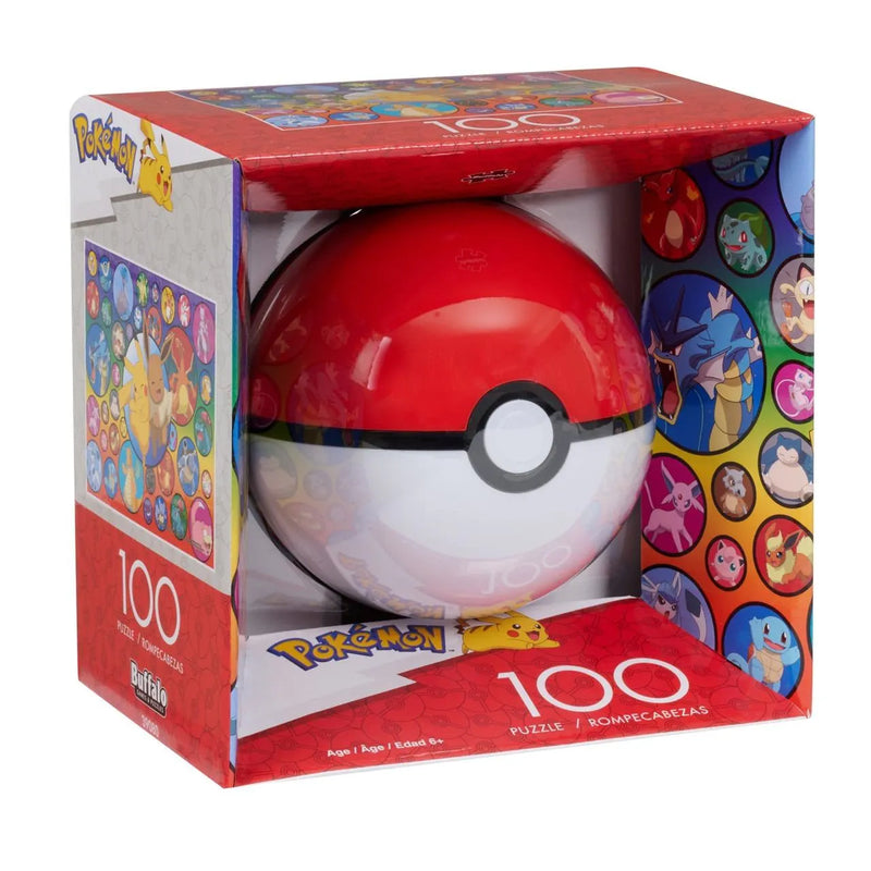 100PC POKEMON POKEBALL - Bubbles - 100 Piece Jigsaw Puzzle by Buffalo Games