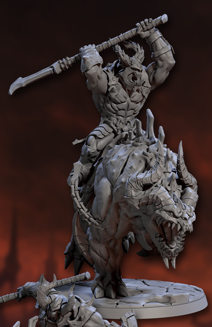 Infernal Warbeast Riders – Demonic Cavalry Miniatures