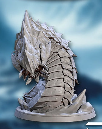 Frostworm Riders and Frostworm Miniatures