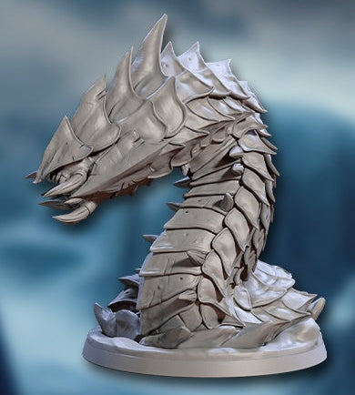 Frostworm Riders and Frostworm Miniatures