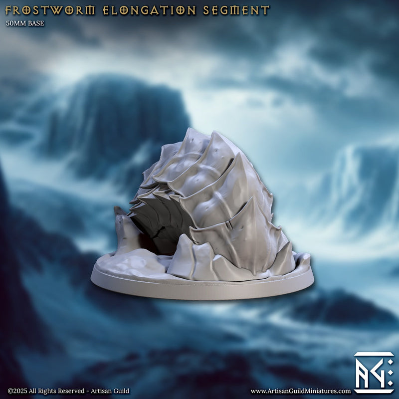 Frostworm Riders and Frostworm Miniatures