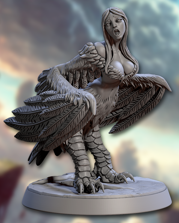Cliff Harpies – Female Harpy Miniatures