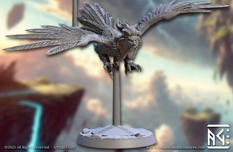 Cliff Harpies – Female Harpy Miniatures