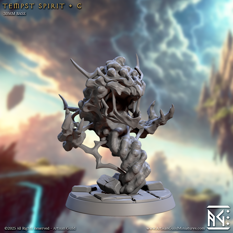 Tempest Spirits – Elemental Monster Miniatures