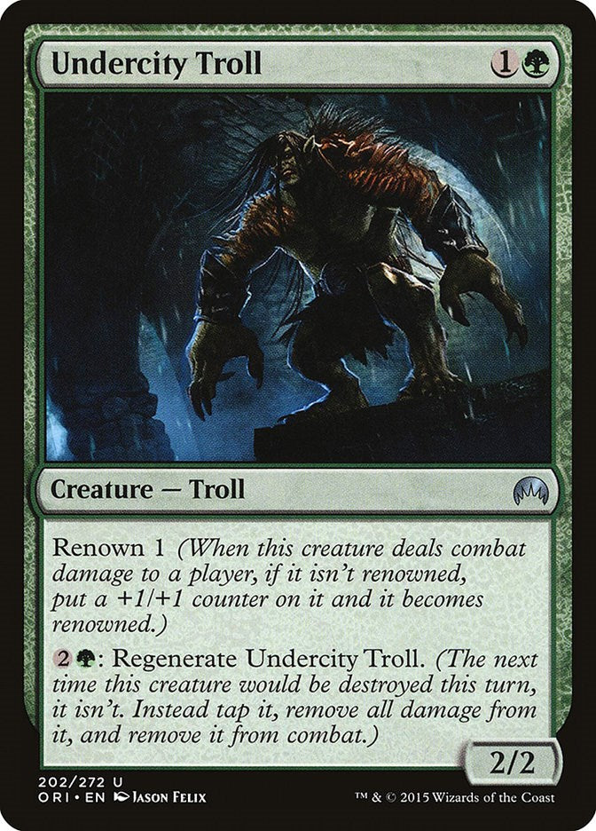 Undercity Troll - Magic Origins #202 Magic: The Gathering card