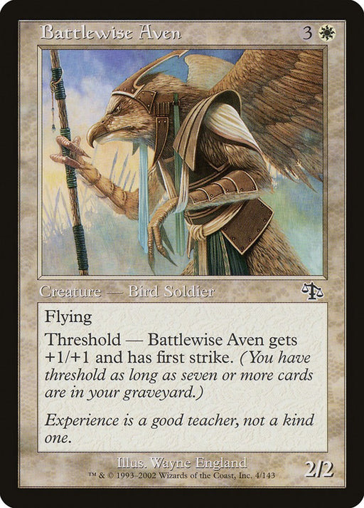 Battlewise Aven - Judgment #4 Magic: The Gathering card