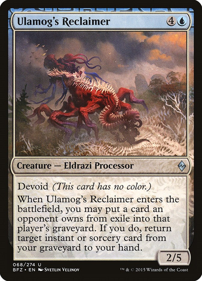 Ulamog's Reclaimer - Battle for Zendikar #68 Magic: The Gathering card