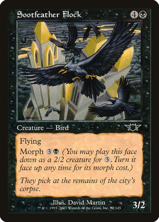 Sootfeather Flock - Legions #82 Magic: The Gathering card