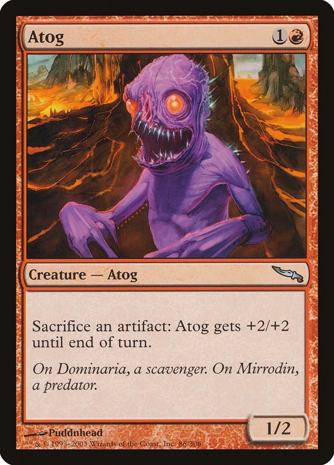 Atog - Mirrodin #86 Magic: The Gathering card