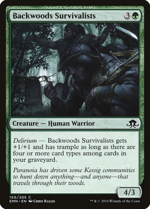 Backwoods Survivalists - Eldritch Moon #150 Magic: The Gathering card