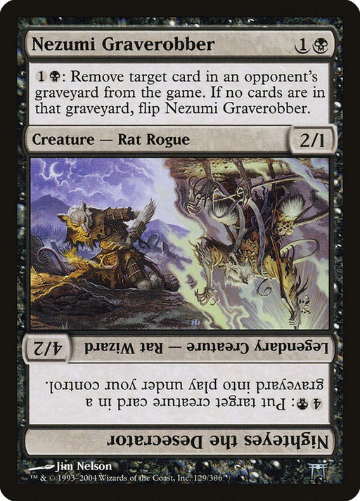 Nezumi Graverobber // Nighteyes the Desecrator - Champions of Kamigawa #129 Magic: The Gathering card