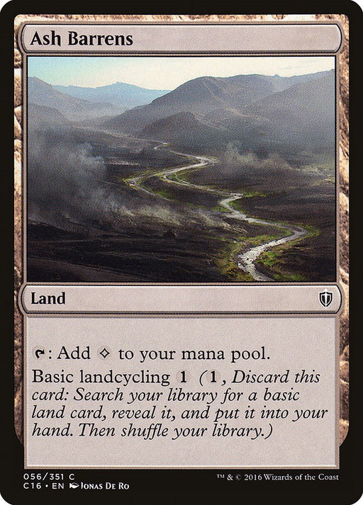 Ash Barrens - Commander 2016 #56 Magic: The Gathering card