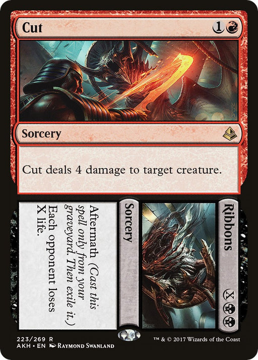 Cut // Ribbons - Amonkhet #223 Magic: The Gathering card