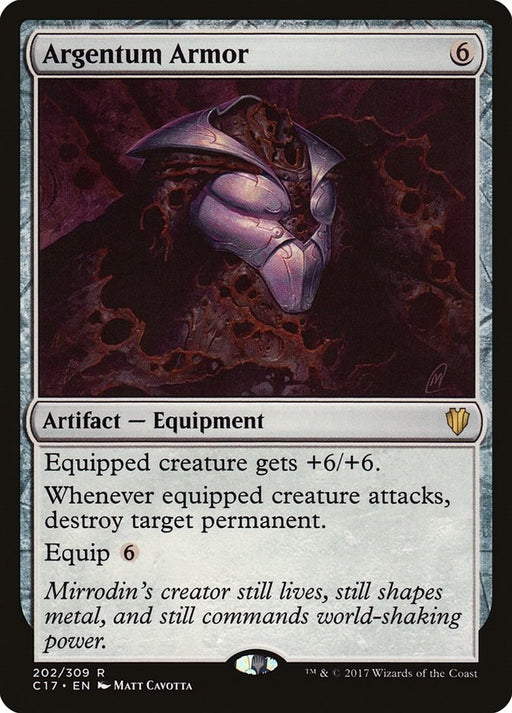 Argentum Armor - Commander 2017 #202 Magic: The Gathering card