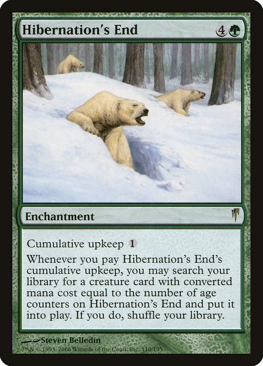 Hibernation's End - Coldsnap #110 Magic: The Gathering card
