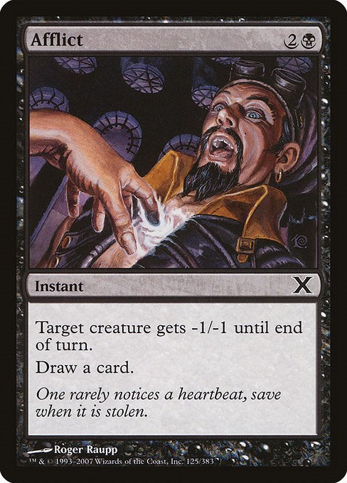 Afflict - 10th Edition #125 Magic: The Gathering card