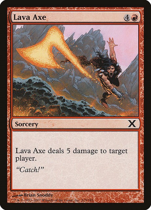 Lava Axe - 10th Edition #215 Magic: The Gathering card