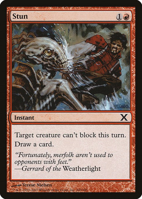 Stun - 10th Edition #240 Magic: The Gathering card