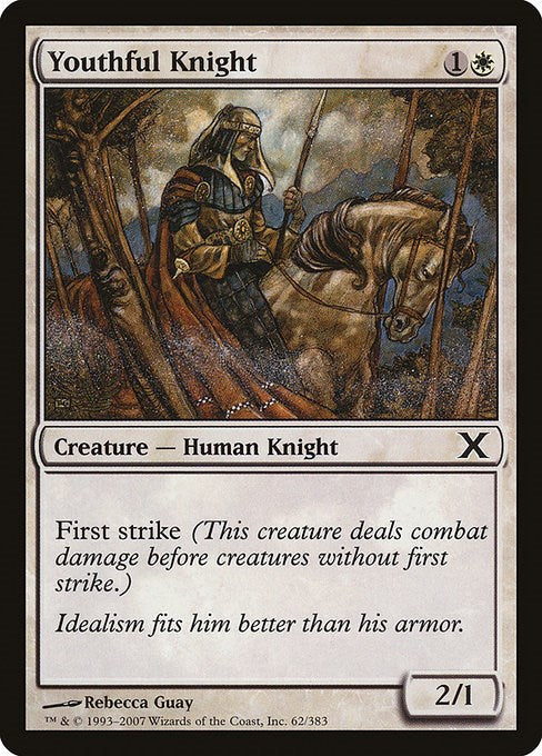 Youthful Knight - 10th Edition #62 Magic: The Gathering card