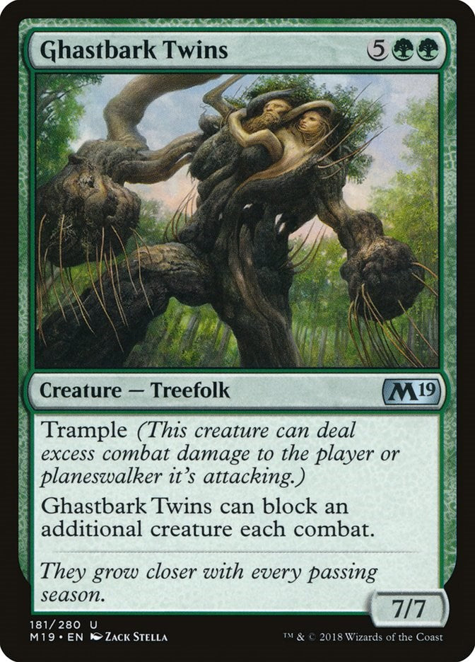 Ghastbark Twins - Core Set 2019 #181 Magic: The Gathering card