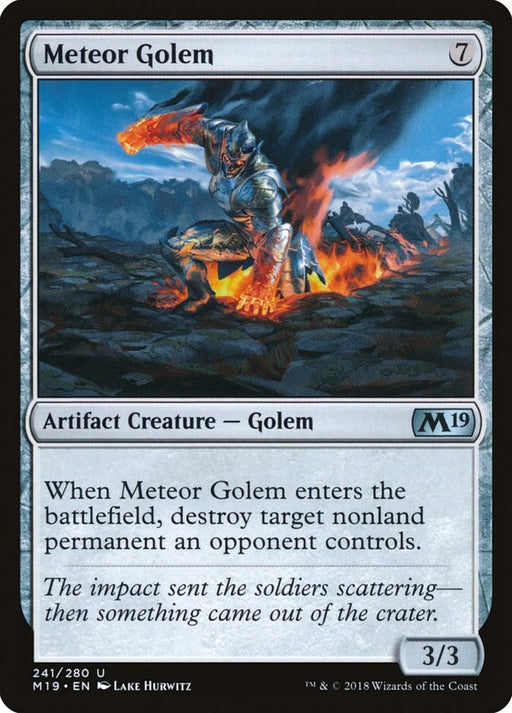 Meteor Golem - Core Set 2019 #241 Magic: The Gathering card