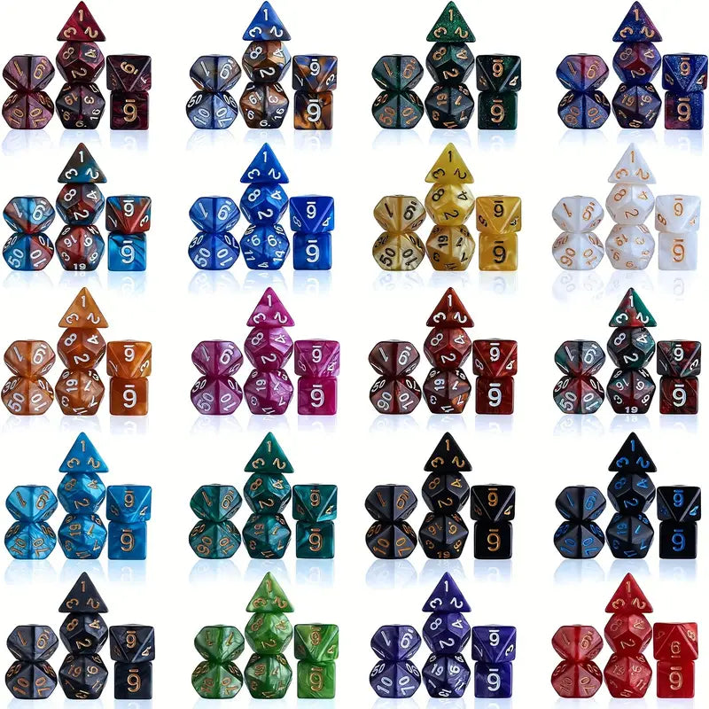 1 Set Multi-Sided 7-Die Dice Set