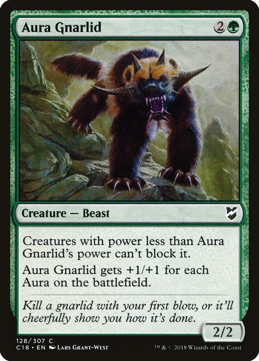 Aura Gnarlid - Commander 2018 #128 Magic: The Gathering card