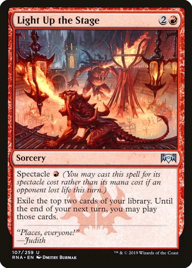 Light Up the Stage - Ravnica Allegiance #107 Magic: The Gathering card