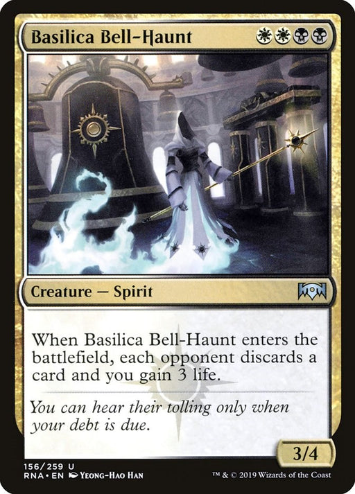 Basilica Bell-Haunt - Ravnica Allegiance #156 Magic: The Gathering card