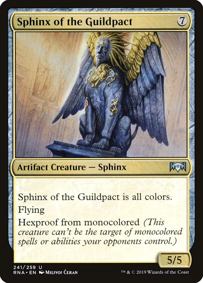 Sphinx of the Guildpact - Ravnica Allegiance #241 Magic: The Gathering card