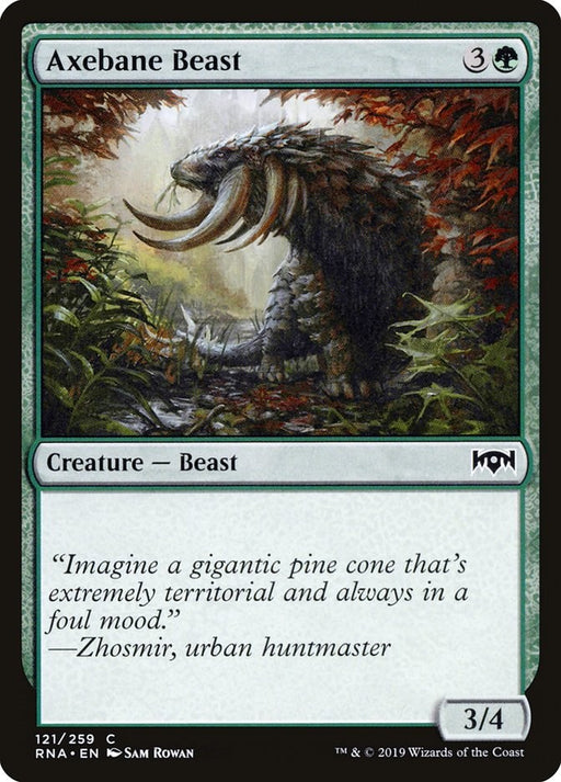 Axebane Beast - Ravnica Allegiance #121 Magic: The Gathering card