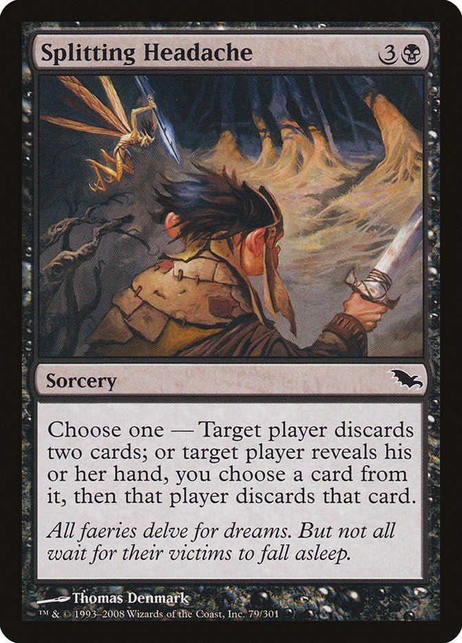 Splitting Headache - Shadowmoor #79 Magic: The Gathering card