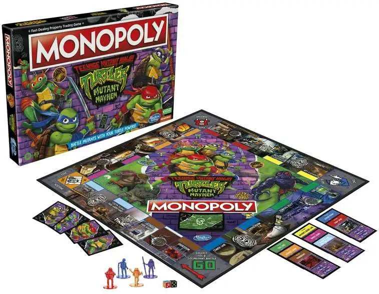 Teenage Mutant Ninja Turtles Mutant Mayhem Monopoly Board Game