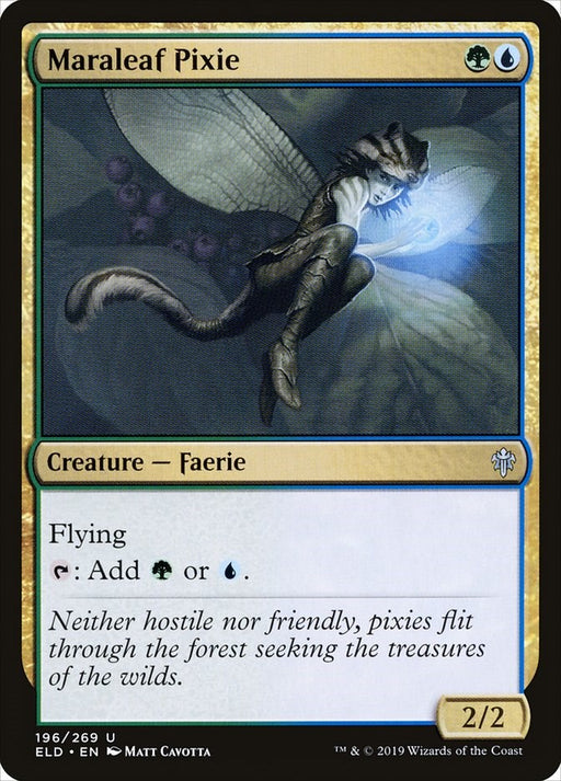 Maraleaf Pixie - Throne of Eldraine #196 Magic: The Gathering card