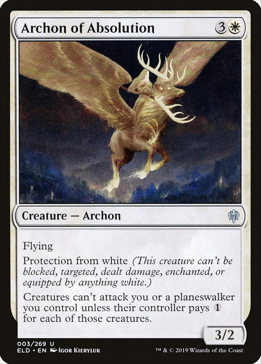 Archon of Absolution - Throne of Eldraine #3 Magic: The Gathering card