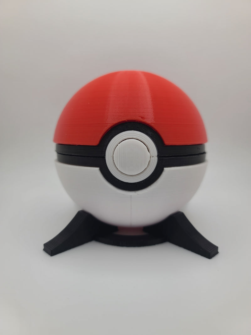 3D Pokeball w/ Button Release Lid