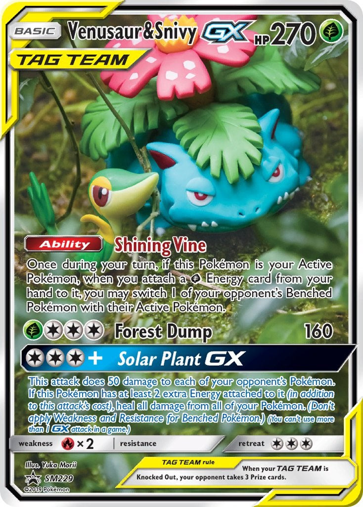 Venusaur and Snivy GX