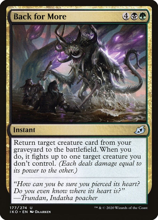 Back for More - Ikoria: Lair of Behemoths #177 Magic: The Gathering card