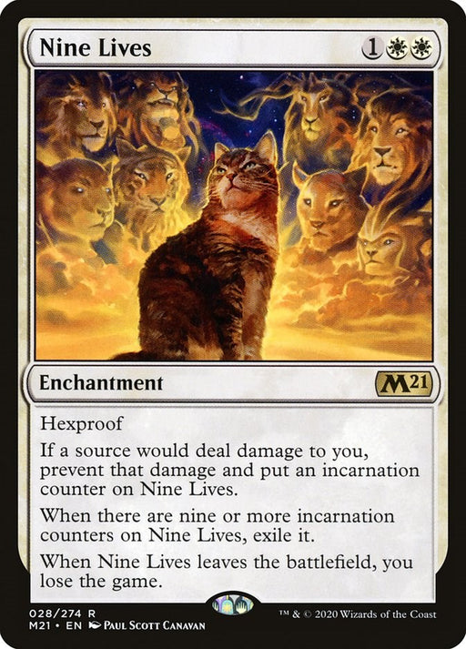 Nine Lives - Core Set 2021 #28 Magic: The Gathering card