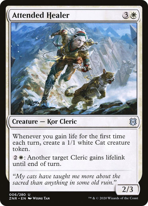 Attended Healer - Zendikar Rising #6 Magic: The Gathering card