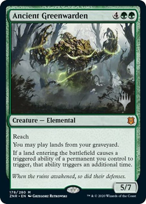 Ancient Greenwarden - Promo Pack: Zendikar Rising #178 Magic: The Gathering card
