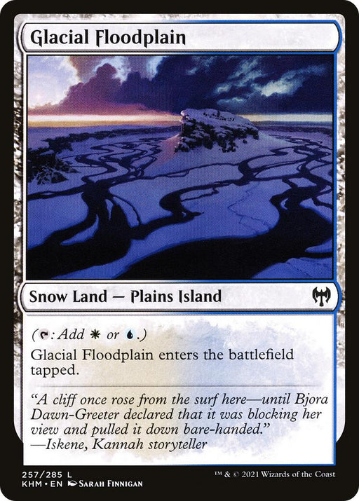 Glacial Floodplain - Kaldheim #257 Magic: The Gathering card
