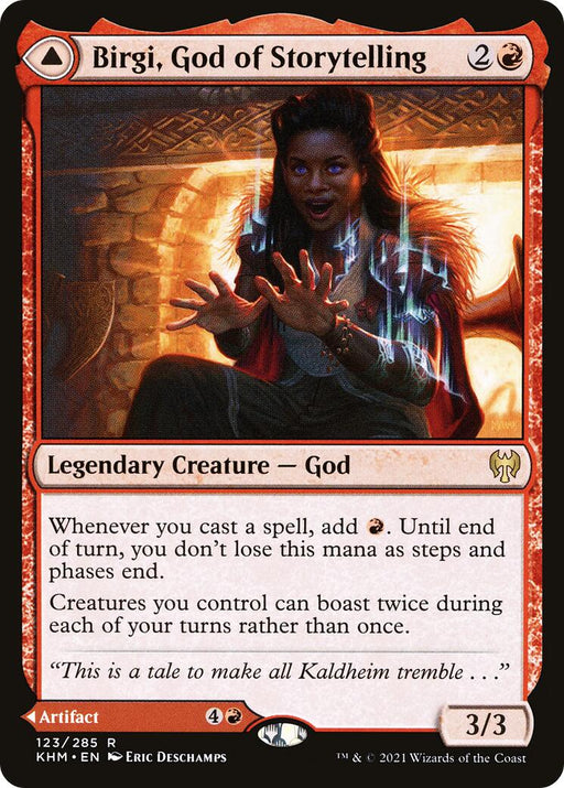 Birgi, God of Storytelling - Kaldheim #123 Magic: The Gathering card
