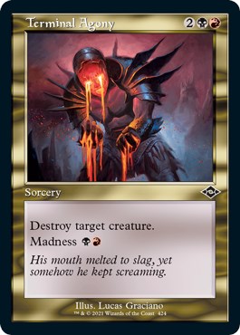 Terminal Agony Retro Frame Foil Etched