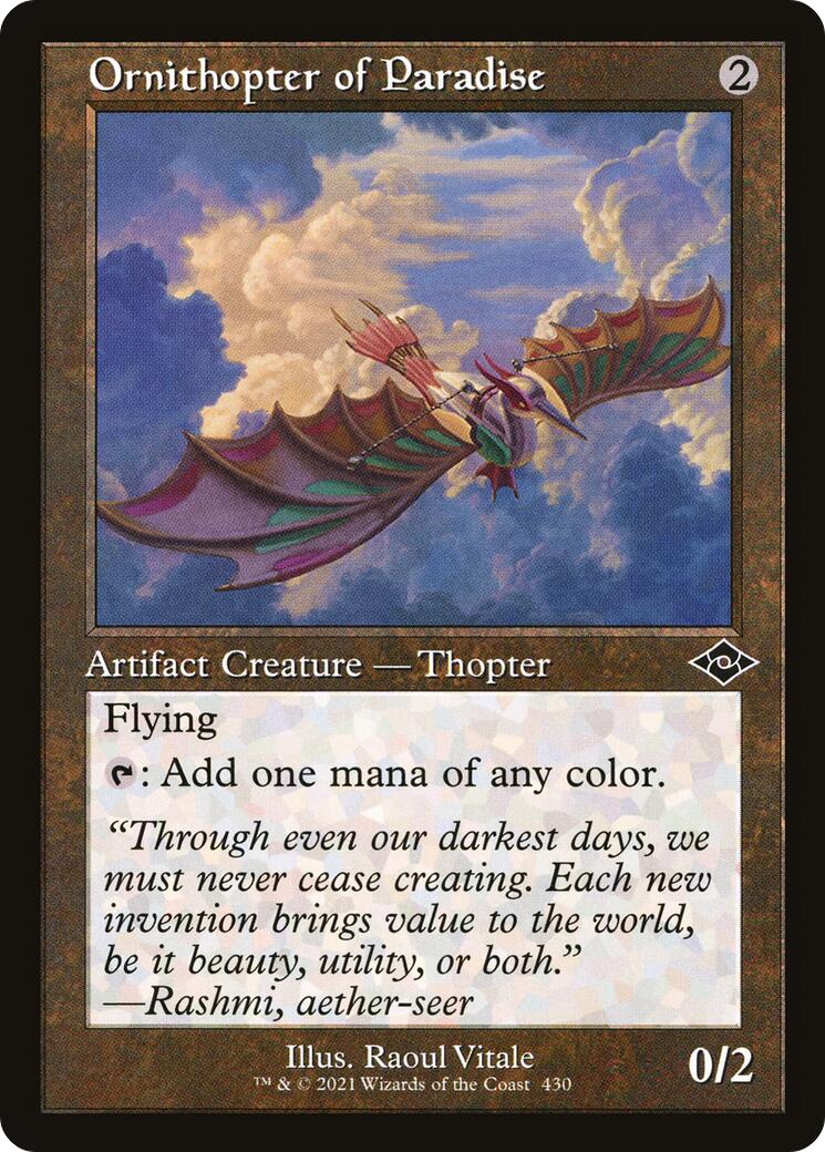 Ornithopter of Paradise Retro Frame