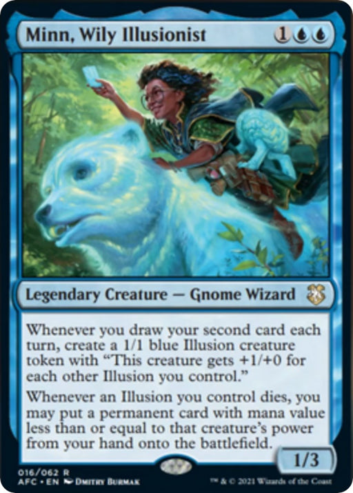 Minn, Wily Illusionist - Commander: Adventures in the Forgotten Realms #16 Magic: The Gathering card