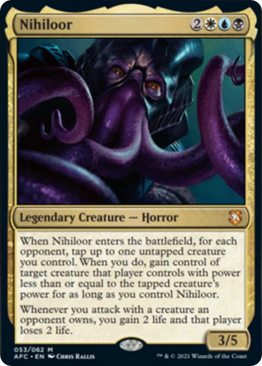 Nihiloor - Commander: Adventures in the Forgotten Realms #53 Magic: The Gathering card