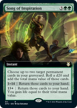 Song of Inspiration Extended Art