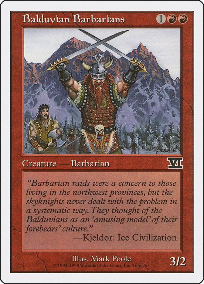 Balduvian Barbarians - Classic Sixth Edition #166 Magic: The Gathering card